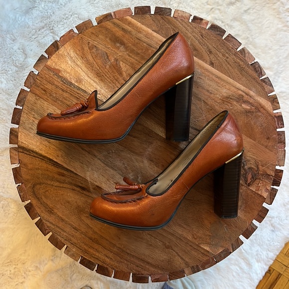 Franco Sarto | Chunky Heeled Loafer Pumps - Picture 4 of 10